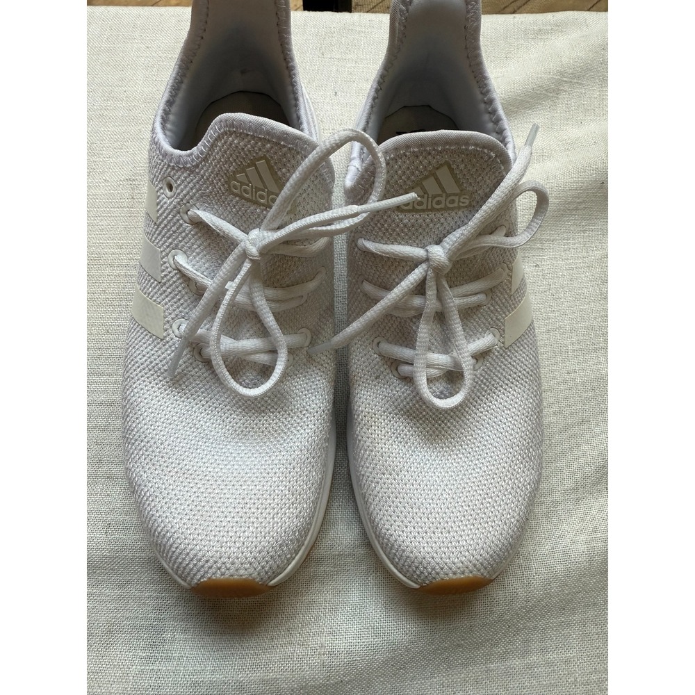 Adidas Cloudfoam Plus Women's Sneakers – White/Gum – Size 8